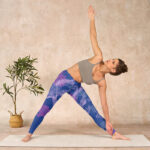 Buddha Stones Purple Dragon Phoenix Flowers Print Gym Leggings Women's Yoga Pants - image 10