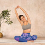 Buddha Stones Purple Dragon Phoenix Flowers Print Gym Leggings Women's Yoga Pants - image 14