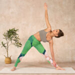 Buddha Stones Green Lotus Flower Leaf Print Sports Fitness Leggings Women's Yoga Pants - image 10