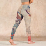 Buddha Stones Dunhuang Flying Apsaras Auspicious Clouds Print Fitness Leggings Women's Yoga Pants - image 5