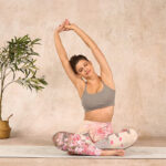 Buddha Stones Pink Sakura Antique Building Print Fitness Leggings Women's Yoga Pants - image 14