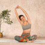 Buddha Stones Dunhuang Flying Apsaras Print Gym Leggings Women's Yoga Pants - image 14