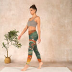 Buddha Stones Dunhuang Flying Apsaras Print Gym Leggings Women's Yoga Pants - image 13