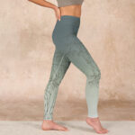 Buddha Stones Bamboo Leaves Sketch Print Sports Leggings Women's Yoga Pants - image 17