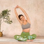 Buddha Stones Green Butterfly Orchid Flowers Print Gym Leggings Women's Yoga Pants - image 14