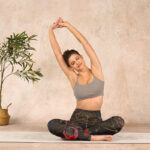 Buddha Stones Red Roses Print Gym Leggings Women's Yoga Pants - image 14