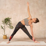 Buddha Stones Red Roses Print Gym Leggings Women's Yoga Pants - image 10