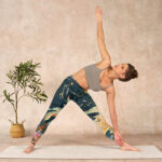 Buddha Stones Dark Slate Gray Double Koi Fish Sky Lantern Tower Exercise Leggings Women's Yoga Pants - image 10