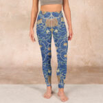 Buddha Stones Lotus Flowers Print Gym Leggings Women's Yoga Pants - image 2