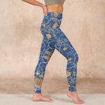 Buddha Stones Lotus Flowers Print Gym Leggings Women's Yoga Pants - image 16