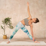 Buddha Stones Blooming  White Pink Lotus Leaves Print Gym Leggings Women's Yoga Pants - image 10