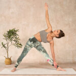 Buddha Stones Lotus Bamboo Leaves Print Gym Leggings Women's Yoga Pants - image 10