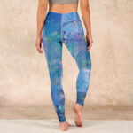 Buddha Stones Lotus Flowers Leaves Birds Gym Leggings Women's Yoga Pants - image 15