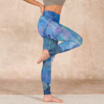 Buddha Stones Lotus Flowers Leaves Birds Gym Leggings Women's Yoga Pants - image 17
