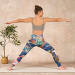 Buddha Stones Deer Auspicious Clouds Lotus Gym Leggings Women's Yoga Pants - image 11