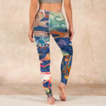 Buddha Stones Deer Auspicious Clouds Lotus Gym Leggings Women's Yoga Pants - image 16