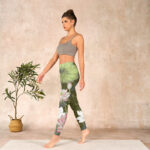 Buddha Stones Lotus Print Gym Leggings Women's Yoga Pants - image 13
