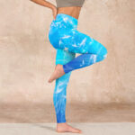 Buddha Stones Fish In The Ocean Print Gym Leggings Women's Yoga Pants - image 16