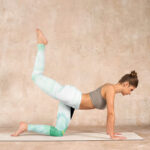 Buddha Stones Mint Green Lotus Leaf Dragonfly Print Exercise Leggings Women's Yoga Pants - image 6