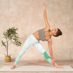 Buddha Stones Mint Green Lotus Leaf Dragonfly Print Exercise Leggings Women's Yoga Pants - image 10