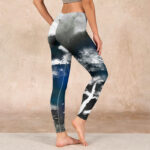 Buddha Stones Ink Painting Pine Tree Print Gym Leggings Women's Yoga Pants - image 3
