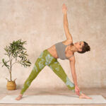 Buddha Stones Monochrome Flowers Print Gym Leggings Women's Yoga Pants - image 10