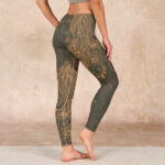 Buddha Stones Peacock Feather Print Gym Leggings Women's Yoga Pants - image 3