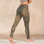 Buddha Stones Peacock Feather Print Gym Leggings Women's Yoga Pants - image 5