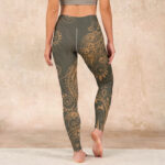 Buddha Stones Peacock Feather Print Gym Leggings Women's Yoga Pants - image 16