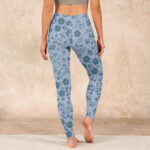 Buddha Stones Lush Flowers Plants Print Gym Leggings Women's Yoga Pants - image 17