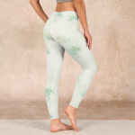 Buddha Stones Green Bamboo Leaves Print Sports Leggings Women's Yoga Pants - image 3