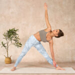 Buddha Stones Peony Flower Leaves Print Gym Leggings Women's Yoga Pants - image 10