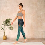 Buddha Stones Pond Koi Fish Rocks Print Sports Leggings Women's Yoga Pants - image 13