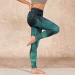 Buddha Stones Pond Koi Fish Rocks Print Sports Leggings Women's Yoga Pants - image 16