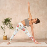 Buddha Stones White Daisy Red Flower Print Sports Leggings Women's Yoga Pants - image 10