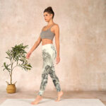 Buddha Stones Mountain Tree River Scenery Print Sports Leggings Women's Yoga Pants - image 13
