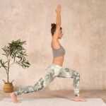 Buddha Stones Mountain Tree River Scenery Print Sports Leggings Women's Yoga Pants - image 12
