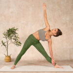 Buddha Stones Green Auspicious Cloud Waves Print Gym Leggings Women's Yoga Pants - image 10