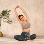 Buddha Stones Gray Peony Rose Flower Sketch Print Gym Fitness Leggings Women's Yoga Pants - image 14