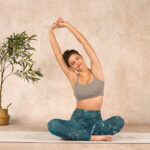 Buddha Stones Peony Flower Magpie Butterfly Print Gym Fitness Leggings Women's Yoga Pants - image 14
