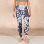 Buddha Stones Flowers Blossom Print Sports Fitness Leggings Women's Yoga Pants - image 2