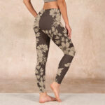 Buddha Stones Flowers Blossom Print Sports Fitness Leggings Women's Yoga Pants - image 20