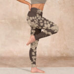 Buddha Stones Flowers Blossom Print Sports Fitness Leggings Women's Yoga Pants - image 33