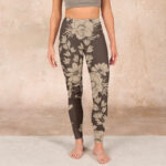 Buddha Stones Flowers Blossom Print Sports Fitness Leggings Women's Yoga Pants - image 19