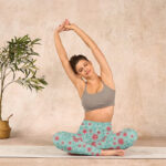 Buddha Stones Vine Leaves Blossom Print Gym Leggings Women's Yoga Pants - image 14