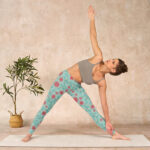 Buddha Stones Vine Leaves Blossom Print Gym Leggings Women's Yoga Pants - image 10