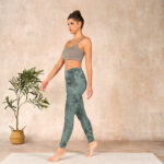 Buddha Stones Casual Flower Leaves Print Gym Fitness Leggings Women's Yoga Pants - image 13