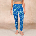 Buddha Stones Vine Plants Flowers Print Gym Leggings Women's Yoga Pants - image 2