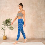 Buddha Stones Vine Plants Flowers Print Gym Leggings Women's Yoga Pants - image 13