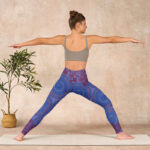 Buddha Stones Purple Compass Mandala Flower Print Gym Fitness Leggings Women's Yoga Pants - image 11